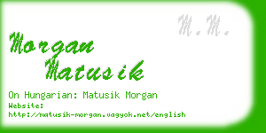 morgan matusik business card